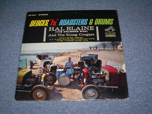 画像1: HAL BLAINE - DEUCES,"T'S" ROADSTERS & DRUMS ( With AUTOGRAPHED SIGN!! ) / 1963 US ORIGINAL Stereo  LP 