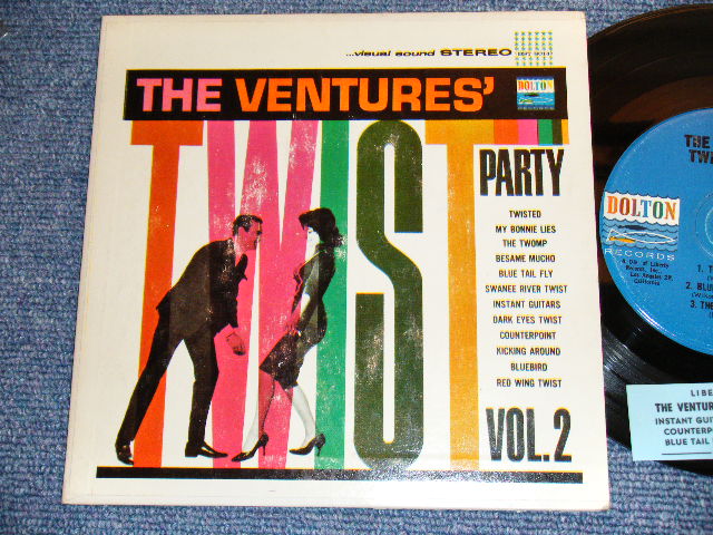 画像1: THE VENTURES - TWIST PARTY VOL.2 ( Ex-,Ex+/Ex+ : With STRIPE ) / 1962 US ORIGINAL 7"EP + PICTURE SLEEVE 