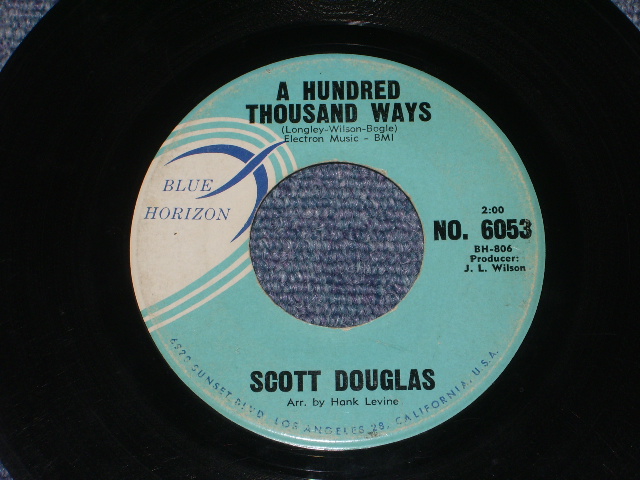 画像1: SCOTT DOUGLAS ( SURPORTED  by THE VENTURES ) - A HUNDRED THOUSAND WAYS( VG+++/VG+++ ) / 1960 US ORIGINAL 7"Single