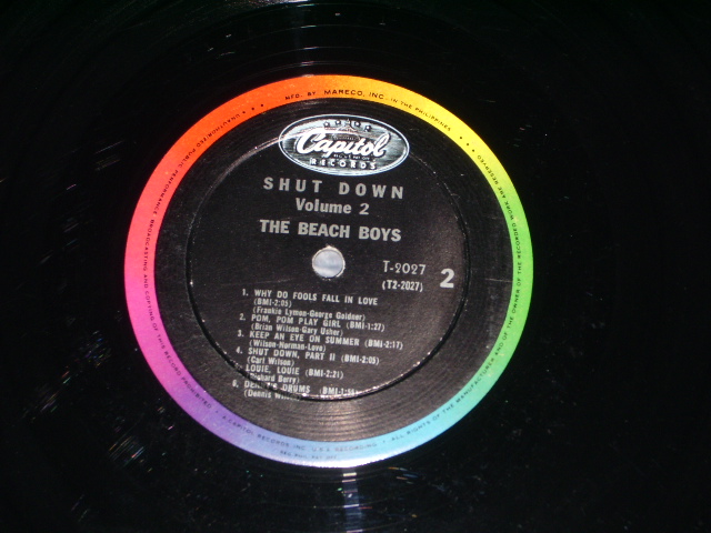 画像: The BEACH BOYS - SHUT DOWN VOLUME 2 ( MINT- / MINT- ) / 1964 PHILIPPINES ORIGINALMONO   LP