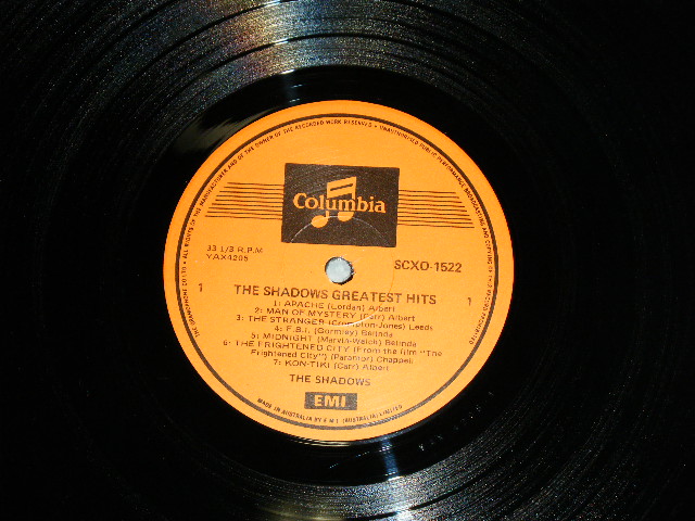 画像: THE SHADOWS - GREATEST HITS  / 1970's AUSTRALIA REISSUE  "ORANGE " Label STEREO Used LP 
