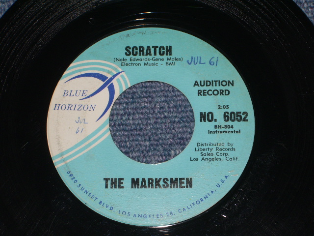 画像: THE MARKSMEN ( NOKIE EDWARDS & DON WILSON? of  THE VENTURES ) - NIGHT RUN ( BLACK PRINTING / Matrix # BH-803 (1)▲39951 /BH-804 (1)▲39951-X ) / 1960 US ORIGINAL PROMO 7"45's Single