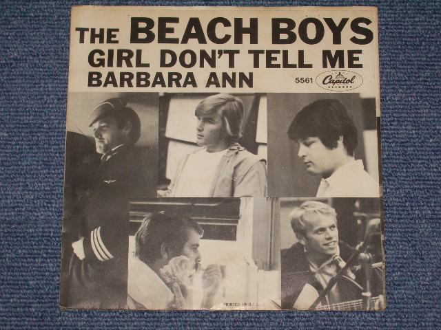 画像: THE BEACH BOYS - BARBARA ANN (  GLOSSY PICTURE SLEEVE : MATRIX  F1#2/G4 : Ex+/Ex++) / 1965 US ORIGINAL 7" SINGLE With PICTURE SLEEVE  