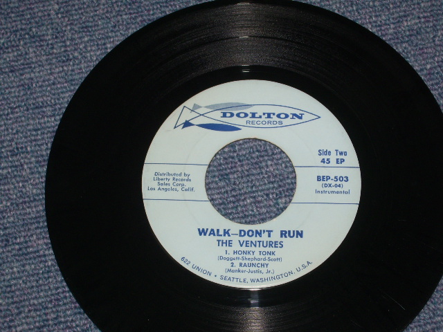 画像: THE VENTURES - WALK-DON'T RUN ( Matrix Number DX-03/DX-04) / 1960 US ORIGINAL 7"45EP + PICTURE SLEEVE