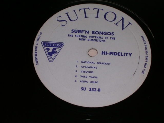 画像: THE NEW DIMENSIONS - SURFIN' BONGOS / 1963 US ORIGINAL Mono  LP 