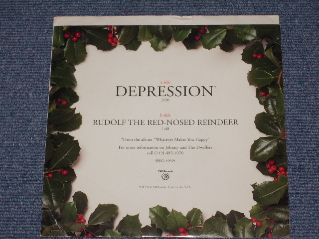 画像: A) JOHNNY AND THE DWELLERS / B) THE VENTURES -  A) DEPRESSION  / B) RUDOLF THE RED-NOSED REINDEE  /1994 US  ORIGINAL?? Promo Only Coupling 7" SINGLE  With PICTURE SLEEVE 