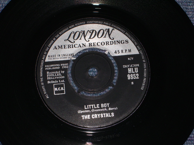 画像: THE CRYSTALS - I WONDER / LITTLE BOY ( UK ORIGINAL SUPER CLEAN  MINT-/MINT-) / 1964 UK ORIGINAL  7" SINGLE 
