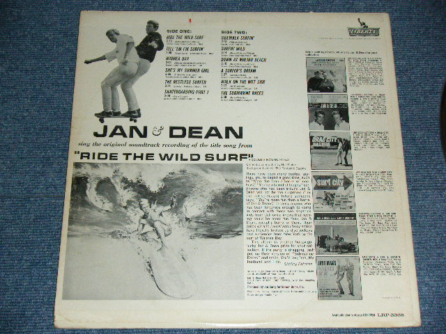 画像: JAN & DEAN - RIDE THE WILD SURF ( Ex+/Ex+++ )  / 1964 US ORIGINAL MONO  LP 