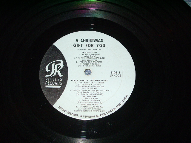 画像:  VA ( CRYSTALS+RONETTES+DARLEN LOVE+More ) - A CHRISTMAS GIFT FOR YOU ( Ex+++ / Ex++ )  /1964  US Original 1st Label BLUE LABEL MONO LP  