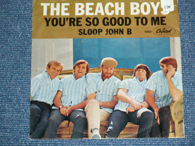 画像: THE BEACH BOYS - SLOOP JOHN B.   ( MATRIX P3#2/ T4: STRAIGHT CUT PS ) / 1966 US ORIGINAL 7" SINGLE With PICTURE SLEEVE 