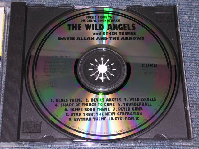 画像: DAVIE ALLAN & THE ARROWS : OST  - THE WILD ANGELS and OTHER THEMES  /1993 US Used  CD 