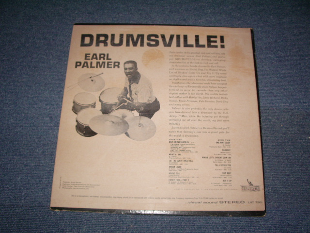 画像: EARL PALMER - DRUMSVILLE!  / 1961 US ORIGINAL Stereo  LP 