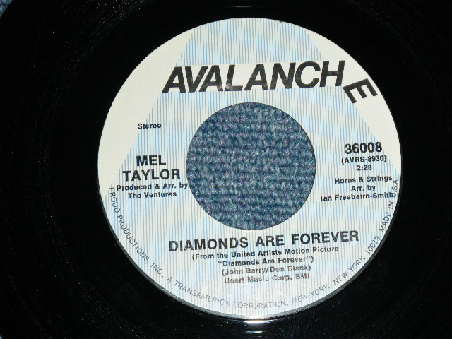 画像: MEL TAYLOR of The VENTURES - DIAMOND ARE FOEVER  / 1970's US ORIGINAL 7"SINGLE