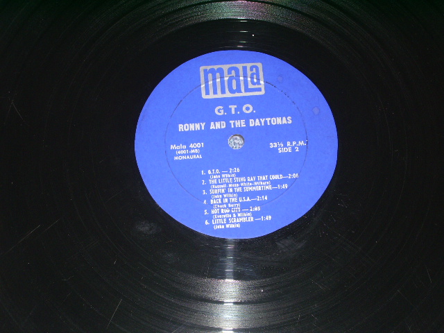 画像: RONNY AND THE DAYTONAS - G.T.O. ( Ex-/Ex+ )  / 1964 US ORIGINAL  MONO LP 