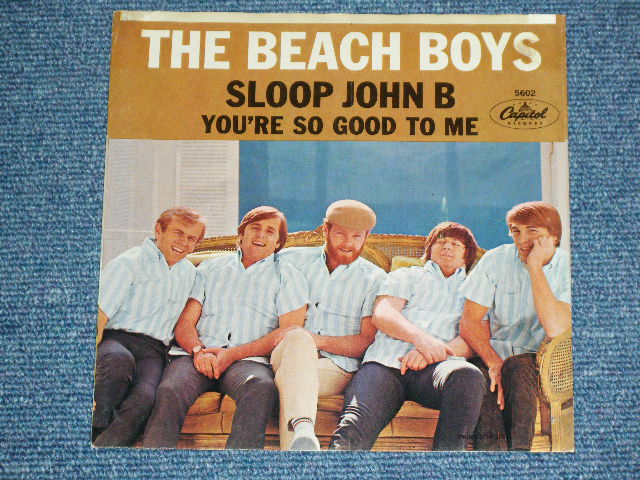 画像1: THE BEACH BOYS - SLOOP JOHN B.   ( MATRIX P-1#4 / T2#3  : STRAIGHT CUT PS ) / 1966 US ORIGINAL 7" SINGLE With PICTURE SLEEVE 