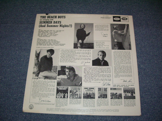 画像: The BEACH BOYS -SUMMER DAYS  ( Ex++/Ex+++ : Matrix #  B-2/B-2 ) / 1965 US ORIGINAL STEREO DUOPHONIC Credit  LP