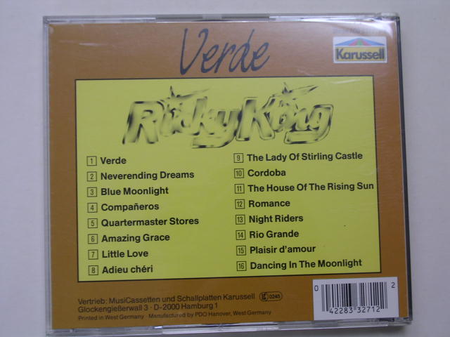 画像: RICKY KING  - VERDE / 1990s  WEST-GERMANY  USED   CD