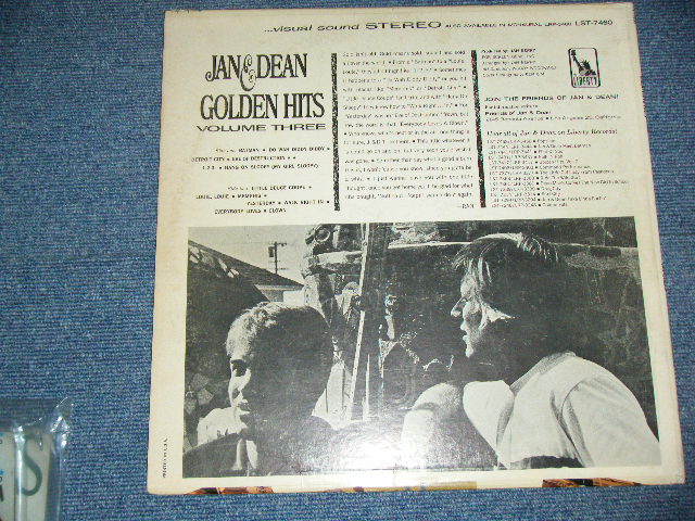 画像: JAN & DEAN -GOLDEN HITS VOL.3 ( Ex-/Ex++ )  / 1966 US ORIGINAL STEREO  LP 