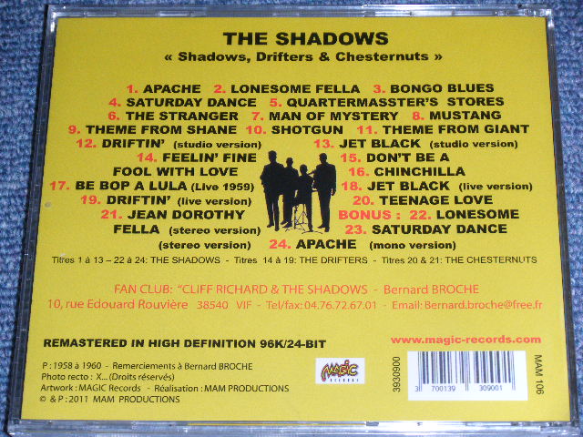 画像: THE SHADOWS - SHADOWS, DRIFTERS, CHESTERNUTS / 2011 FRENCH ORIGINAL Brand New SEALED  CD