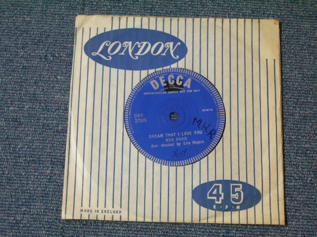 画像: A) THE VENTURES -PERFIDIA / B) KRN DODD - DREAM THAT I LOVE YOU /  1961UK Promo Only Coupling 7" Single