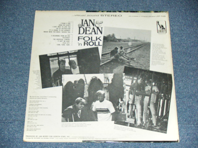 画像: JAN & DEAN - FOLK 'N ROLL ( Ex+/Ex ) / 1965 US ORIGINAL STEREO  LP 