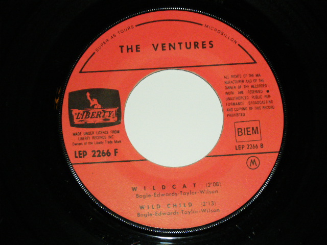 画像: THE VENTURES - WILD THING / 1960's  FRANCE Original 7" EP With PICTURE SLEEVE 