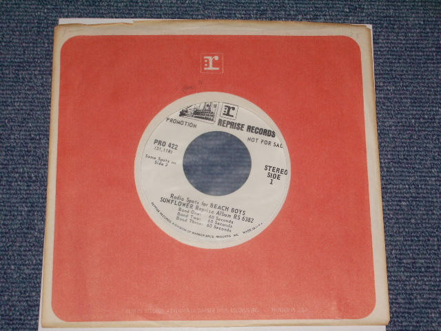 画像1: THE BEACH BOYS - Radio Spots for BEACH BOYS SUNFLOWER Reprise Album RS-6382 / 1970 US ORIGINAL Promo Only 7"Single