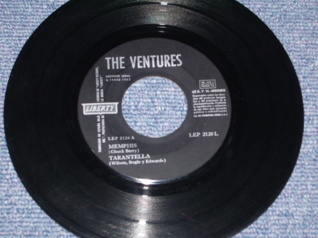 画像: THE VENTURES - MEMPHIS (With TRANTELLA) ( VG+++/Ex+ )  / 1963 SPAIN Original 7" EP With PICTURE SLEEVE 