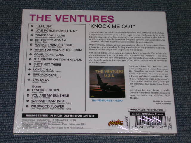 画像: THE VENTURES - KNOCK ME OUT ( ORIGINAL ALBUM + BONUS) (SEALED) / 2000 FRANCE FRENCH "DI-GI PACK" "BRAND NEW SEALED" CD Out-Of-Print now 