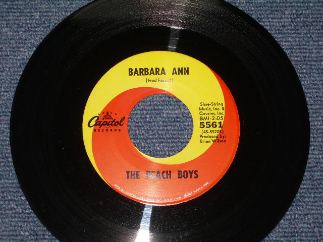 画像: THE BEACH BOYS - BARBARA ANN (  GLOSSY PICTURE SLEEVE : MATRIX  F1#2/G4 : Ex+/Ex++) / 1965 US ORIGINAL 7" SINGLE With PICTURE SLEEVE  