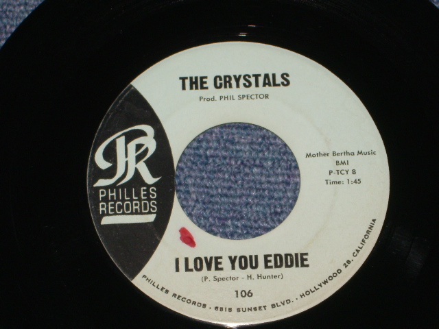 画像: THE CRYSTALS - HE'S A REBEL  ( BLUE LABEL Matrix TCY-7 & 8  Ex+++/Ex+++ + 'NR' STAMP ) / 1962 US ORIGINAL 7" SINGLE 