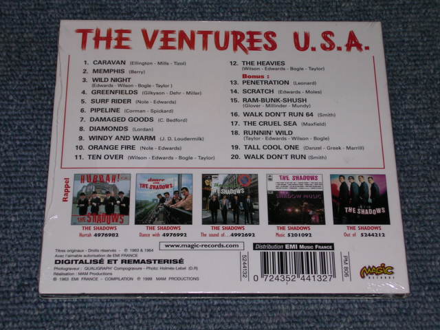 画像: THE VENTURES - U.S.A. ( FRENCH ONLY ORIGINAL ALBUM + BONUS )  / 1999 FRENCH DI-GI PACK SEALED  CD Out-Of-Print now 