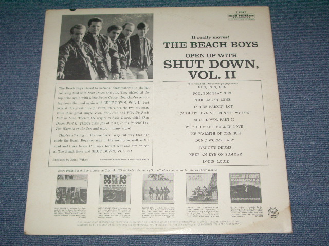 画像: The BEACH BOYS - SHUT DOWN VOLUME 2 ( Ex+/Ex+++ ) / 1964 US ORIGINALMONO   LP