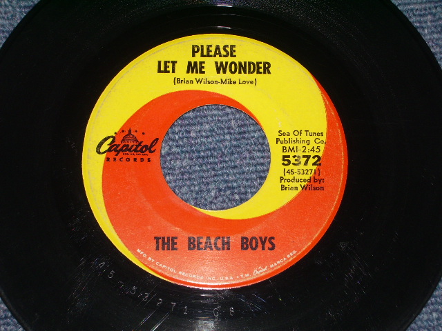 画像: THE BEACH BOYS - DO YOU WANNA DANCE?  ( STRAIGHT-CUT Cover Ex/VG++ ) / 1965 US ORIGINAL 7" SINGLE With PICTURE SLEEVE 