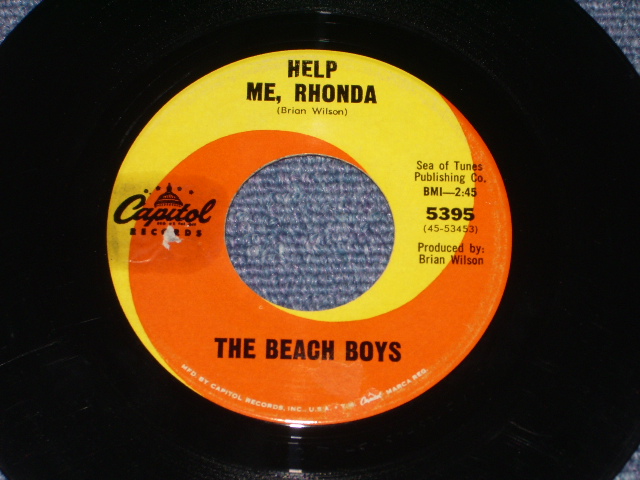 画像: THE BEACH BOYS - HELP ME,RHONDA   (: MATRIX F-1 / G-2  : SEPARATES  LISTING TITLE on LABEL:Ex-/Ex+ ) / 1965 US ORIGINAL 7" SINGLE With PICTURE SLEEVE 