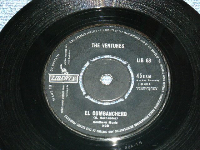 画像1: THE VENTURES - EL CUMBANCHERO ( VG+++/Ex+ ) / 1963 UK ORIGINAL 7" Single