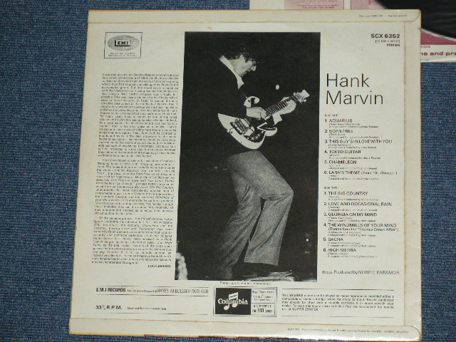 画像: HANK MARVIN ( of THE SHADOWS ) - HANK MARVIN ( Ex++/Ex+++ ) / 1970 UK 2nd -RE-PRESS "SILVER & BLACK " Label STEREO Used  LP 