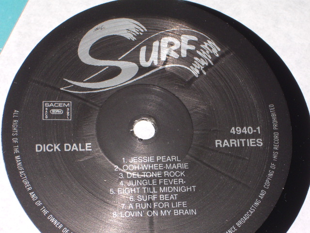 画像: DICK DALE AND HIS DEL-TONES - RARITIES / GERMANY REISSUE NEW LP  