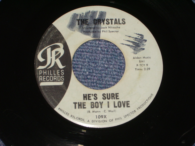 画像1: THE CRYSTALS - HE 'S SURE THE BOY I LOVE ( Matrix # TCY-9フ : ANNETTE & PHIL Credit : BLUE  LABEL  Ex/Ex ) / 1962 US ORIGINAL 7" SINGLE 