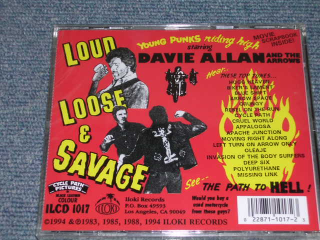 画像: DAVIE ALLAN & THE ARROWS - LOUD LOOSE & SAVAGE  / 1994 US Sealed CD 