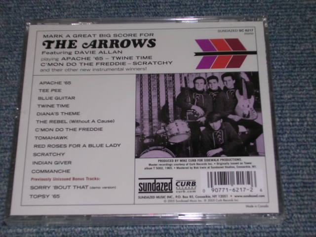 画像: DAVIE ALLAN & THE ARROWS  - APACHE '65 / 2005 US AMERICA "BRAND NEW SEALED" CD out-of-print NOW 
