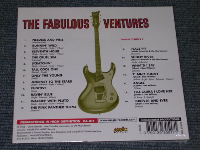 画像: THE VENTURES - THE FABULOUS VENTURES ( ORIGINAL ALBUM + BONUS )  / 2005 FRENCH DI-GI PACK SEALED  CD Out-Of-Print now 