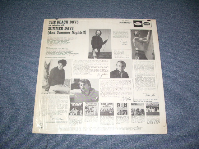 画像: The BEACH BOYS -SUMMER DAYS  ( Ex+++/MINT : Matrix #  A-7/F-8 ) / 1965 US ORIGINAL STEREO PHONOGRAPHS Credit  LP