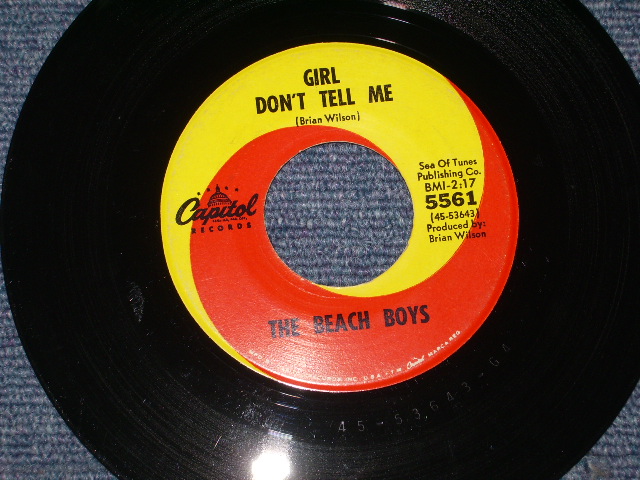 画像: THE BEACH BOYS - BARBARA ANN (  GLOSSY PICTURE SLEEVE : MATRIX  F3#5/G4 : Ex+/Ex+++) / 1965 US ORIGINAL 7" SINGLE With PICTURE SLEEVE  