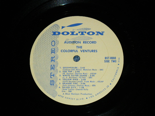 画像: THE VENTURES - THE COLORFUL VENTURES / 1961 US ORIGINAL Audition Label Stereo LP 