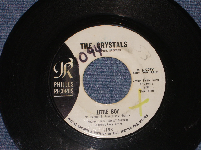 画像: THE CRYSTALS - LITTLE BOY ( WHITE LABEL PROMO   Ex++/Ex++ : Have a Bassic NOISE Version) / 1964 US ORIGINAL 7" SINGLE 