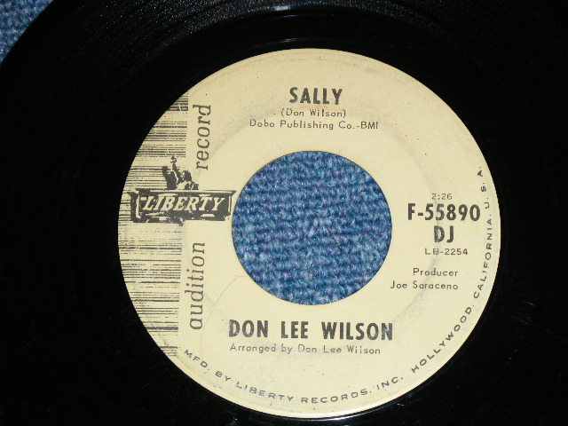 画像: DON LEE WILSON - DON'T AVOID ME ( OLD STYLE LOGO ) (Ex/VG+++ ) / 1966 US ORIGINAL Audition Lbael Promo 7"SINGLE