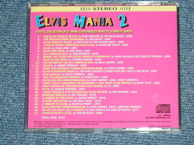 画像: VA OMNIBUS - A TOTAL COLLECTION OF 27 MORE ELVIS PRESLEY NOVELTY & TRIBUTE SONGS / 1992 CZECHOSLOVAKIA Brand New CD CD