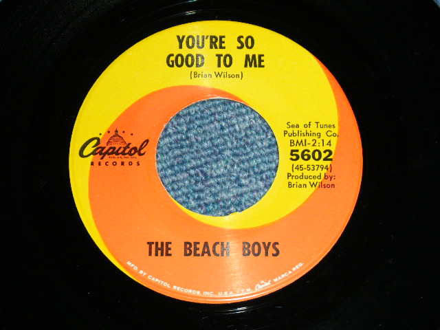 画像: THE BEACH BOYS - SLOOP JOHN B.   ( MATRIX P-1#4 / T2#3  : STRAIGHT CUT PS ) / 1966 US ORIGINAL 7" SINGLE With PICTURE SLEEVE 