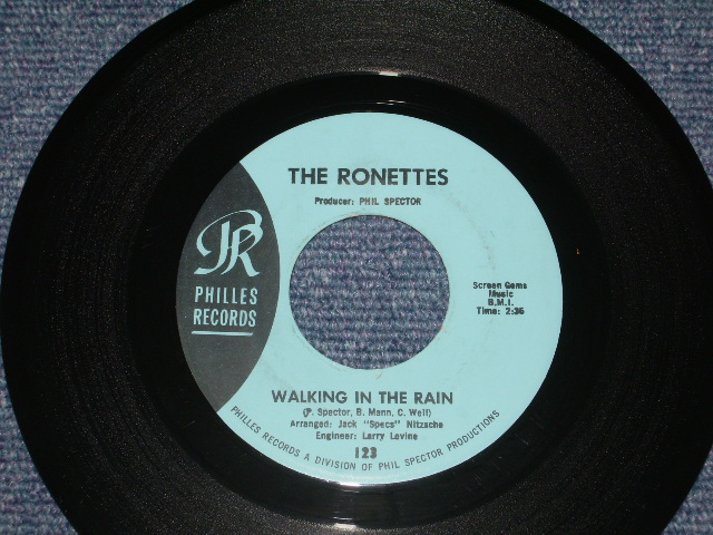 画像1: THE RONETTES - WALKING IN THE RAIN / PARADISE (BLUE LABEL BOOT / STEREO )/  1964？？？ US 7" SINGLE 